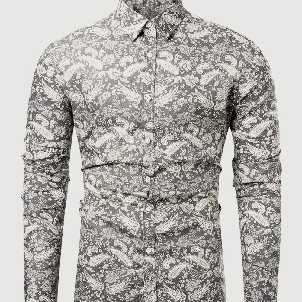 Paisley button up shirt